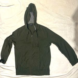 Banana Republic green zip sweater